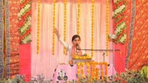 भक्ति की सरिता: ‘श्रीमद्भागवत कथा’ से महका जानीपुर; बाल व्यास श्वेतिमा माधव प्रिया ने सुनाया मोक्ष का मार्ग, उमड़ा श्रद्धालुओं का जनसैलाब