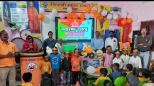 नया सत्र, नई उम्मीद: ‘नवारम्भ उत्सव’ के साथ पीएमश्री स्कूल सेमरी में शुरू हुआ शिक्षा का सफर; फूलों और तिलक से हुआ नन्हे-मुन्नों का स्वागत, अभिभावकों में दिखा भारी उत्साह